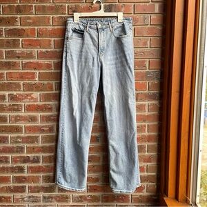 Extra High-Waisted Sky-Hi Wide-Leg Jeans